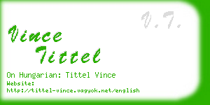 vince tittel business card